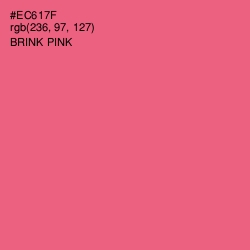 #EC617F - Brink Pink Color Image